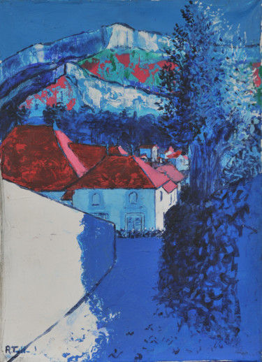 Peinture intitulée "VOIRON -" par Régis Tuaillon, Œuvre d'art originale, Acrylique