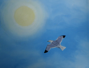 Flying High Peinture intitulée "Flying High" par Vicki Van Vynckt, Œuvre d'art originale, Huile