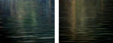 Painting titled "Water 13 & Water 14…" by Joanne Mumford, Original Artwork, Oil Mounted on Wood Stretcher frame