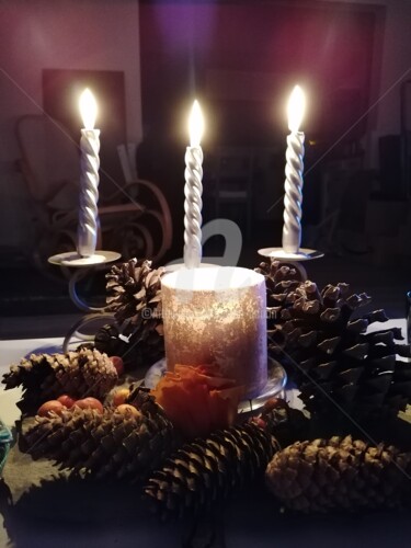 Centre de table hivernal