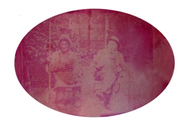 Pause du jardinier ? anthotype cliché de J. Meunier 1920 Fotografie getiteld "Pause du jardinier…" door Imago, Origineel Kunstwerk, Film fotografie