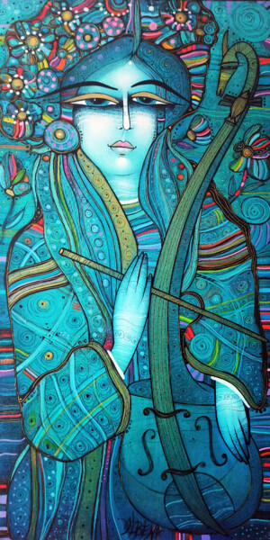 Peinture intitulée "Bilyana" par Albena Vatcheva, Œuvre d'art originale, Huile Monté sur Châssis en bois