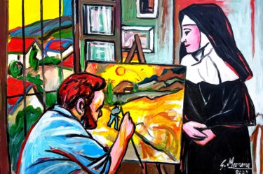 Pintura intitulada ""Saint Remy"" por Gianni Marrone, Obras de arte originais, Acrílico