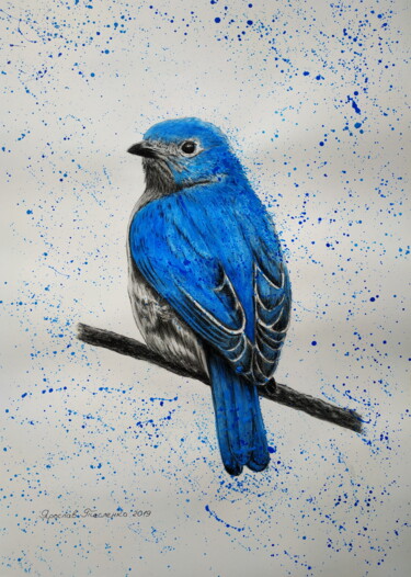 Bird 绘画 标题为“Bird” 由Yaroslav Teslenko, 原创艺术品, 丙烯