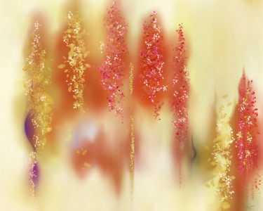 "Jardin Sspendu" 48 x 60 in. Arts numériques intitulée ""Jardin Sspendu" 4…" par Jocelyne Dupuis (Jo Dupuis), Œuvre d'art originale, Peinture numérique…