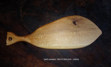 雕塑 标题为“"petit poisson"” 由Serge Uebersax, 原创艺术品, 木