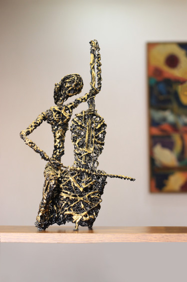 Melody (41x26x10 1.2kg iron) 雕塑 标题为“Melody (41x26x10 1.…” 由Karen Axikyan, 原创艺术品, 金属