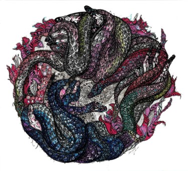 图画 标题为“Erinyes” 由Maria Susarenko, 原创艺术品, 圆珠笔