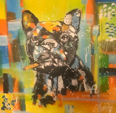 My best friend Peinture intitulée "My best friend" par Claire Morand, Œuvre d'art originale, Acrylique