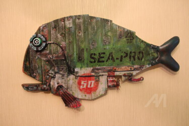 Fish № 50 雕塑 标题为“Fish № 50” 由Hakaro, 原创艺术品, 金属