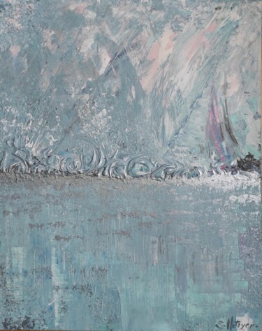 Peinture intitulée "Océane" par Sylvie Metayer, Œuvre d'art originale, Acrylique