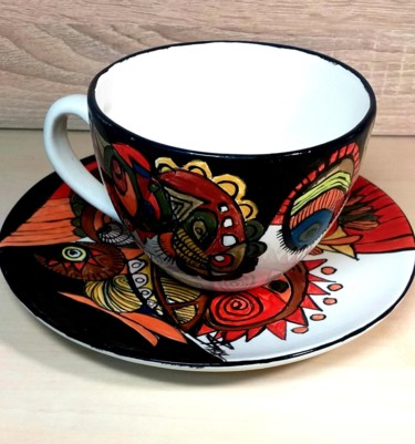 FANTASY coffee cup/ENIGMA brand Design titled "FANTASY coffee cup/…" by Sonja Brzak, Original Artwork, Table art
