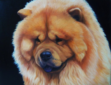 Chao chao (40x50cm, oil painting, ready to hang) Painting titled "Chao chao (40x50cm,…" by Sergey Miqayelya, Original Artwork, Oil Mounted on Wood Stretcher frame