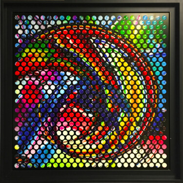 LESIX Schilderij getiteld "LESIX" door Laurent Gros, Origineel Kunstwerk, Digitaal Schilderwerk Gemonteerd op Aluminium