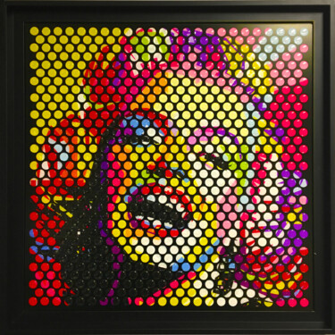 Ζωγραφική με τίτλο "MARILYN" από Laurent Gros, Αυθεντικά έργα τέχνης, Ψηφιακή ζωγραφική Τοποθετήθηκε στο Αλουμίνιο