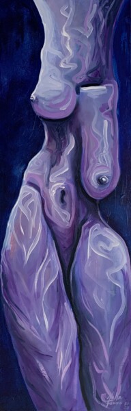 Purple Venus 绘画 标题为“Purple Venus” 由Nella Fauve, 原创艺术品, 油