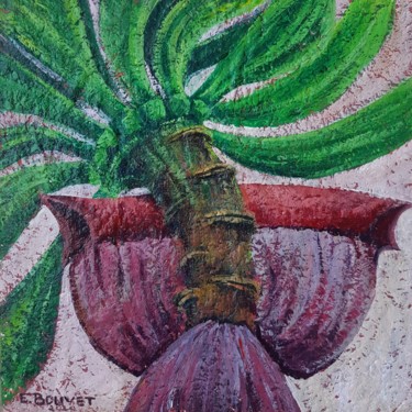 绘画 标题为“Banana blossom” 由Emily Bouvet, 原创艺术品, 丙烯