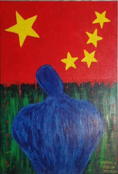 Painting titled "Made in....." by Fusion Anciennement Mister.O78, Original Artwork, Acrylic