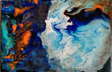 제목이 "Tempesta"인 미술작품 G Riart로, 원작, 아크릴 목재 패널에 장착됨