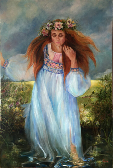 Painting titled "Spring is your name!" by Olga Liutova-Amplatz, Original Artwork, Oil