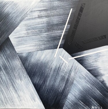Peinture intitulée "" Sommet 2 "" par Pascal Brel, Œuvre d'art originale, Acrylique Monté sur Châssis en bois