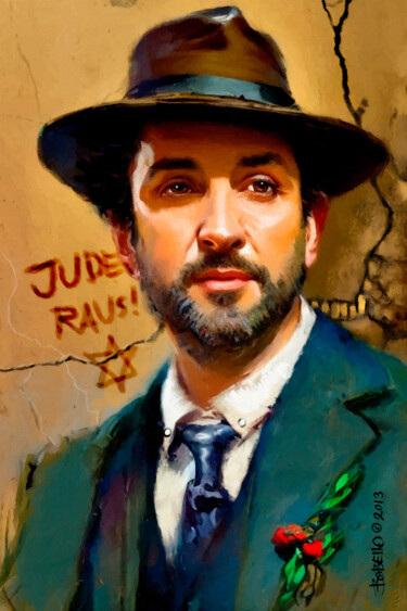 Digital Arts titled "Agop Avramian" by Bob Bello, Original Artwork, Digital Painting