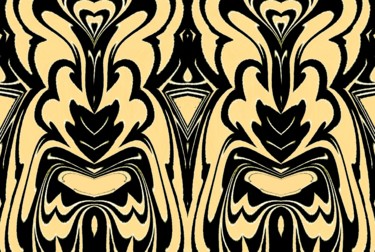 Digital Arts titled "Rabbit Flowers" by Peter Jalesh, Original Artwork, Digital Painting