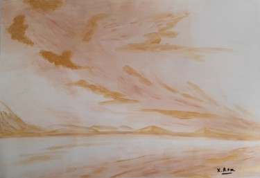 绘画 标题为“Skygold” 由Maria Xavier Alves (XAM), 原创艺术品, 丙烯