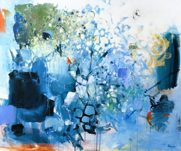 Painting titled "Winter Wonderland" by Thomas Steyer, Original Artwork, Acrylic