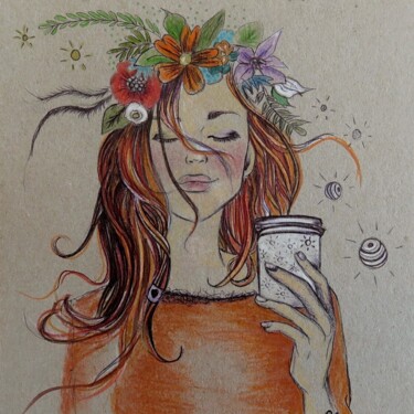 Feeling good 제목이 "Feeling good"인 그림 Carine Augustiniak로, 원작, 연필