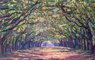 Painting titled "Intertwined" by Kenneth Halvorsen, Original Artwork, Oil