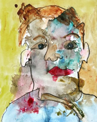 Peinture intitulée "« L’enfant merveill…" par Ananda Eva, Œuvre d'art originale, Acrylique