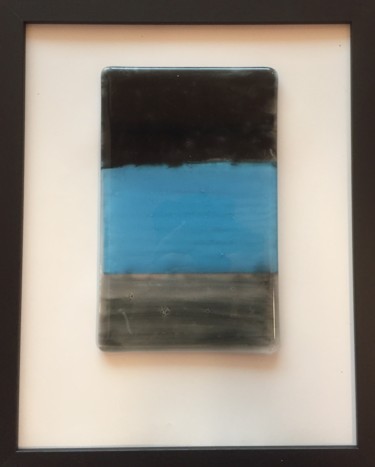 Peinture intitulée "Ode to Rothko 1" par Rob Koedijk, Œuvre d'art originale, Collages Monté sur Verre