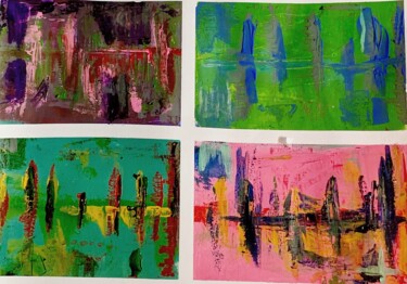 "Bridges between wor…" başlıklı Tablo Rym Murtada tarafından, Orijinal sanat, Akrilik