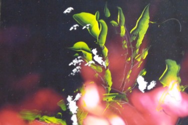 Abstraction of dead flowers 1 - photo + acrylic painting Photography titled "Abstraction of dead…" by Wim Adema, Original Artwork, Analog photography Mounted on Cardboard