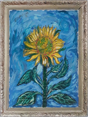 The Sunflower 绘画 标题为“The Sunflower” 由João Miranda, 原创艺术品, 油