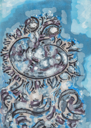 Peinture intitulée "Cocorona" par Nicolas Bernié, Œuvre d'art originale, Marqueur