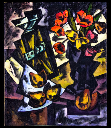 Peinture intitulée "Still Life, oil, ca…" par Mikhail Kublik, Œuvre d'art originale, Huile Monté sur Châssis en bois
