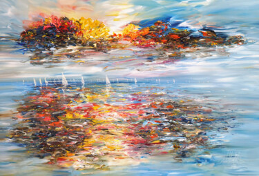 Seascape Sailing Impressions XL 24 「Seascape Sailing Im…」というタイトルの絵画 Peter Nottrottによって, オリジナルのアートワーク, アクリル