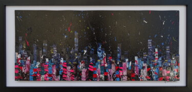 Collages titled "BUT I DO" by Liin, Original Artwork, Paper Mounted on Wood Panel