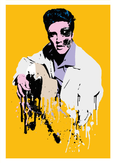 印花与版画 标题为“Elvis Presley - Ter…” 由Giorgio Mussati, 原创艺术品, 丝网印刷