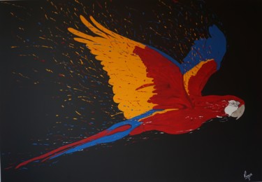 Peinture intitulée ""Envol"" par Vincent Parmentier, Œuvre d'art originale, Acrylique Monté sur Châssis en bois