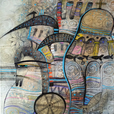 Peinture intitulée "Souvenirs de l'été" par Albena Vatcheva, Œuvre d'art originale, Huile