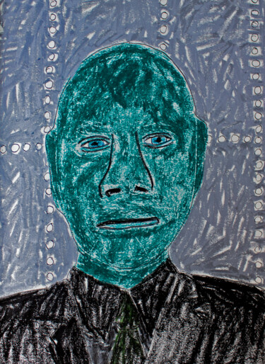 Zeichnungen mit dem Titel "Fantomas" von Lana Krainova, Original-Kunstwerk, Pastell