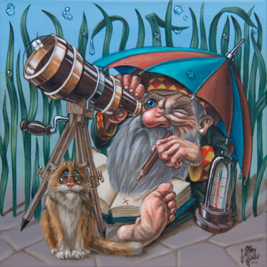 "Forecasters" başlıklı Tablo Victor Molev tarafından, Orijinal sanat, Petrol