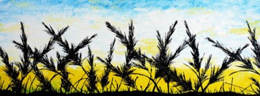 Sunrise In The Grass. Painting titled "Sunrise In The Gras…" by Daniel Urbaník, Original Artwork, Acrylic