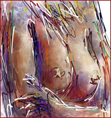 "Sensualité" başlıklı Dijital Sanat Jacky Patin tarafından, Orijinal sanat, Dijital Resim