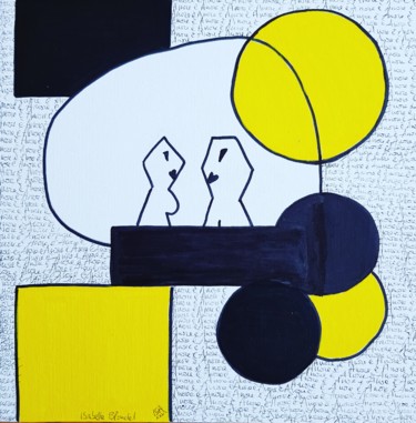 Peinture intitulée "Amore é" par Isabelle Blondel, Œuvre d'art originale, Acrylique