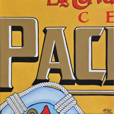 Painting titled "AHHH,CERVEZA" by Mitch Nye, Original Artwork, Acrylic