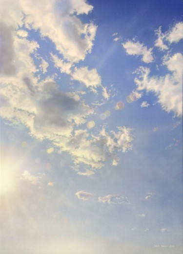 Painting titled "Late Afternoon on H…" by David Tracey, Original Artwork, Acrylic Mounted on Wood Stretcher frame